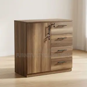 Modern Office Credenza - Nyekundu