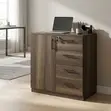 Modern Office Credenza - Nyekundu - 3