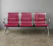 3-Link Metallic Waiting Bench - Office Reception Seating - 5