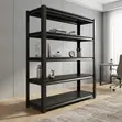 5 Tier Black Metallic Bookshelf - 2