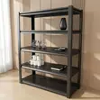5 Tier Black Metallic Bookshelf - 4