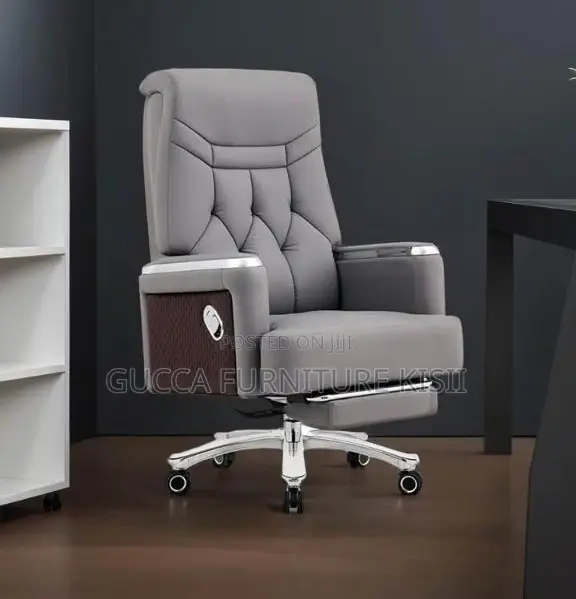 Boss Recliner Leather Chair with Footrest - 1