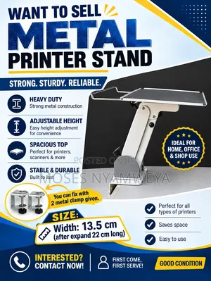 Heavy Duty Adjustable Printer Stand