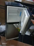 Decho Black Double-Door Upright Cooler/Freezer - 1