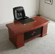 Executive Mahogany Office Desk with Side Return - 4