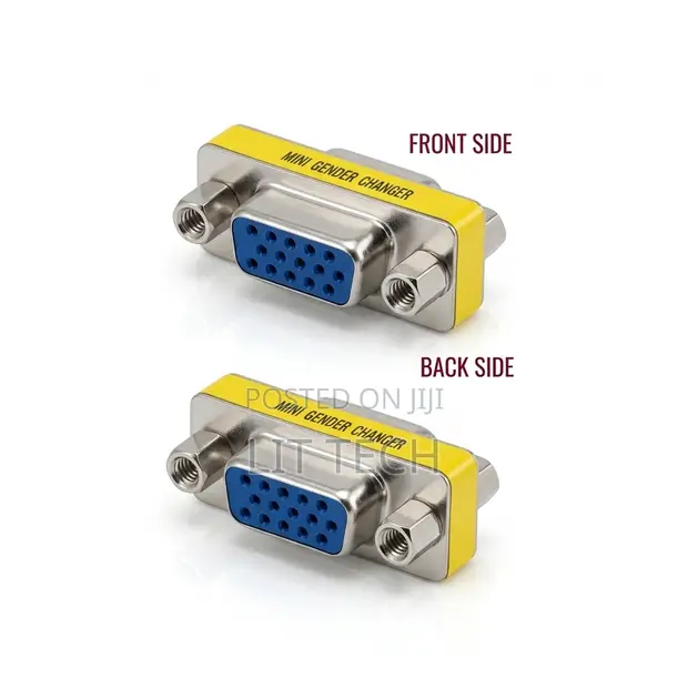 Mini VGA Female-to-Female Gender Changer/Coupler - 1