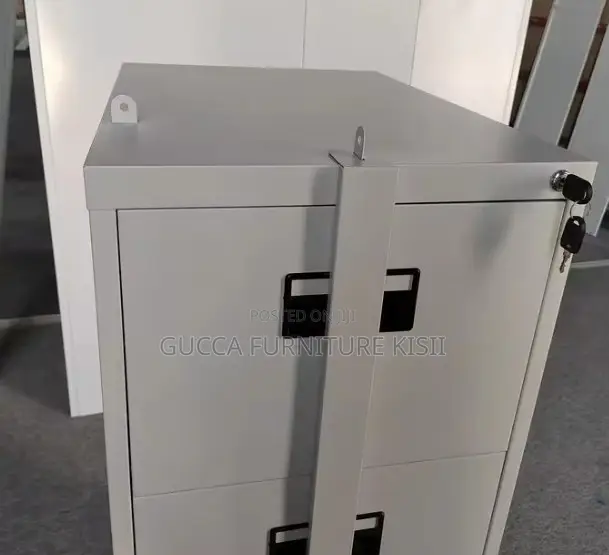 4 Drawer Vertical File Box with Security Bar - 1