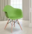 Eames Style Plastic Bucket Chair - 4 Legs - 4