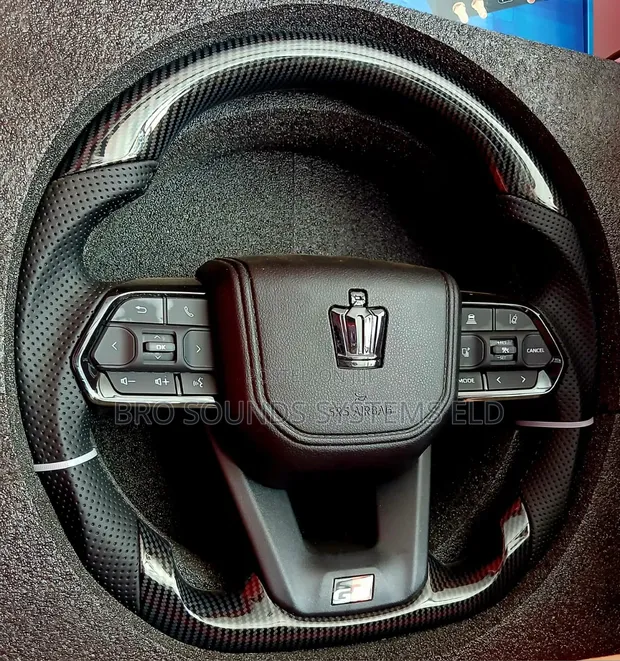 Toyota Crown GR Sport Carbon Fiber Steering Wheel - 1