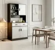 Kabati la Pantry la Jikoni la Mbao Lililotengenezwa Maalum - 4