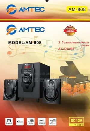Amtec Woofer 2.1 808 Sound System