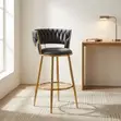 Counter Height Gray Bar Stool - 3