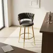 Counter Height Gray Bar Stool - 5
