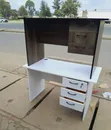Brand New White/Walnut Office Desks - 1