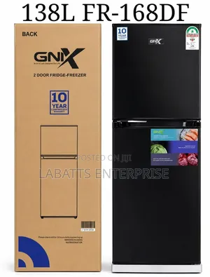 GNIX FR-168DF 138L Friji ya Milango Miwili - Mpya Kabisa