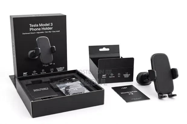 Tesla Model 3/Y Original Dashboard Phone Mount 360° - 1