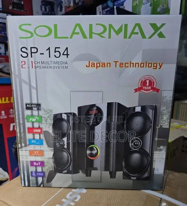 Solarmax SP154 2.1 Bluetooth Woofer Speaker System - 1