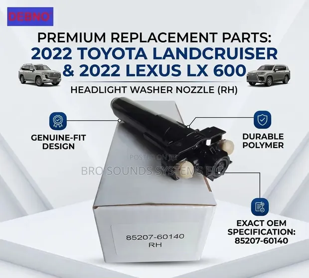 Headlight Washer Nozzle for Land Cruiser LC300 / Lexus LX600 (RH/LH) - 1