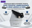 Headlight Washer Nozzle for Land Cruiser LC300 / Lexus LX600 (RH/LH) - 1