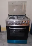 Sarahtech Jiko la Kusimama 60x60cm 3 Gas + 1 Plate ya Umeme na Rotisserie - 1