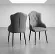 Elegant Modern Dining Chair - Grey - 1
