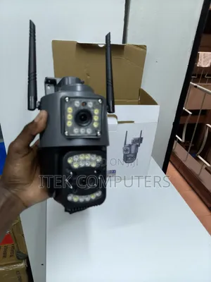 Electric Dual Camera 4G CCTV for Indoor/Outdoor Security