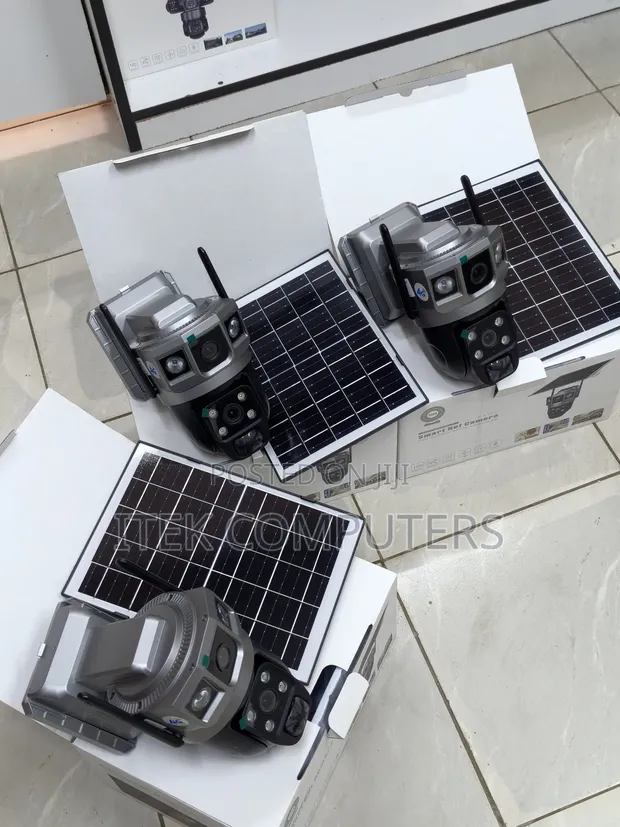 CCTV ya Nje ya Dual Lens 4G na Solar Charging & Night Vision - 1