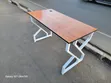 Study Desk with White Metal Legs 1.2m - 2