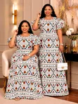 Mavazi ya Kitenge - Maxi Dresses za Wanawake - 2