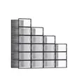 LASA Storage Box Set - Vipande 18 vya Kukunja, Kingo Nyeusi - 1