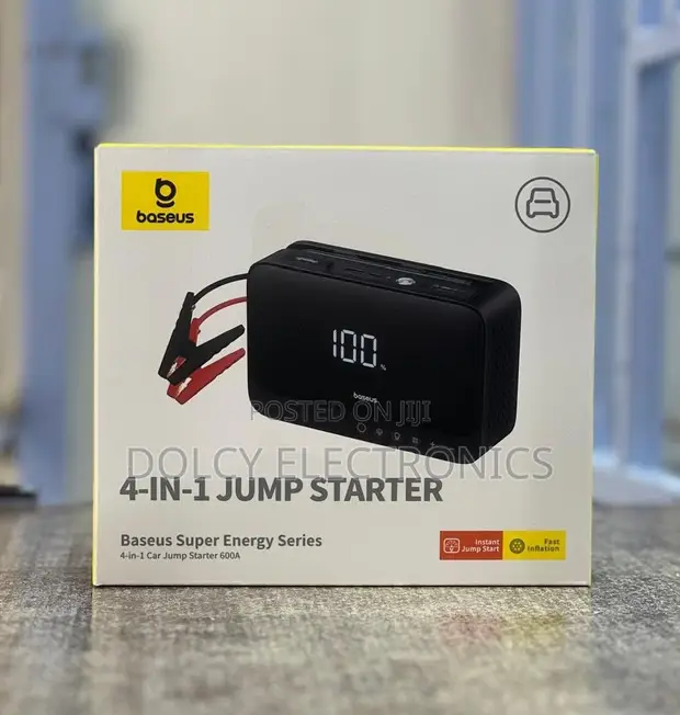 Baseus 4-in-1 Jump Starter 600A with Air Compressor - 1