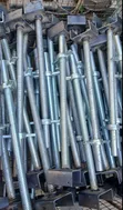 Galvanized U-Head Screw Jacks - 2