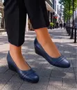 Kiramona Comfortable Low Closed Wedges - Size 37-43 - 2