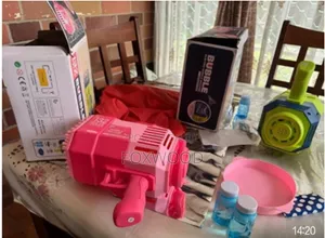 132 Holes Rechargeable Bubble Gun