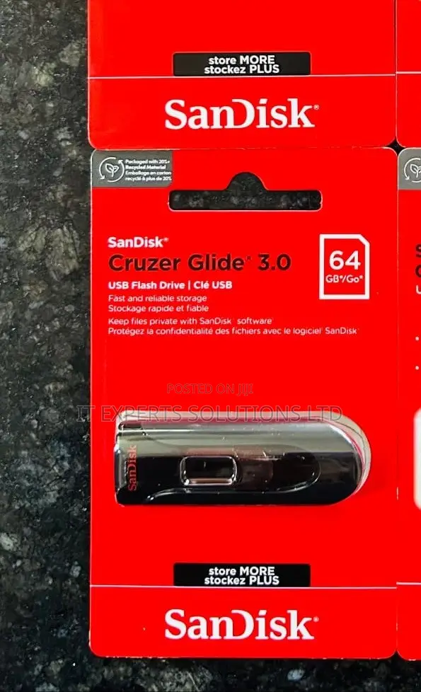 SanDisk Cruzer Glide 3.0 USB Flash Drive 64GB - 1