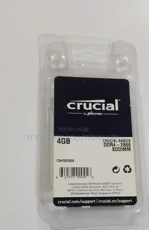 Crucial 4GB DDR4 2666MHz Laptop RAM