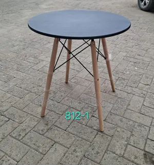 Eames-Style Black Kitchen/Dining Table