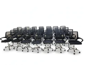 Black Mesh Mid-Back Office Chairs (Brand New)