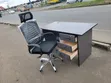 Executive Office Table with Lockable Drawers + Mesh Chair - 1