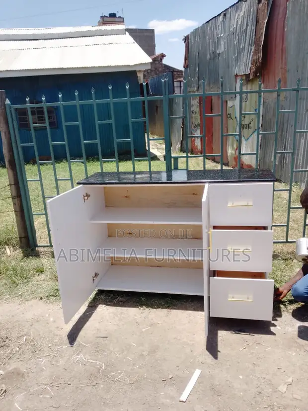 Kitchen Cabinet with Marble Top - 1