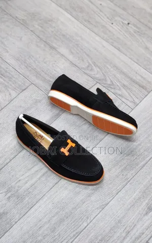 Hermes Loafers za Suede za Kiume Zenye Ubora