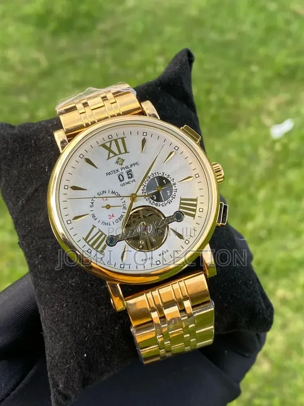 Patek Philippe Automatic Gents Watch - Uso Nyeupe Chuma cha Kutupwa - 1