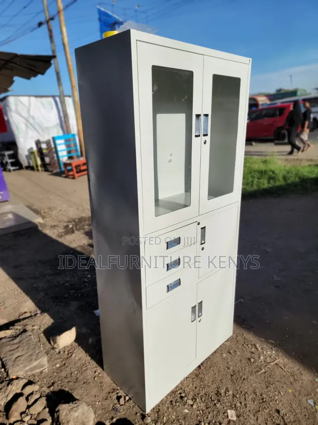 Heavy Duty Metal Office Cabinet - Lockable - 1