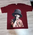 Polo Round Neck Designed T-Shirt - Maroon - 2