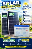 Mfumo wa Solar: Paneli 100W/80W na Betri 55Ah - 1