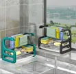 Duck Shape Sink Top Organizer Rack - Green - 1