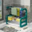 Duck Shape Sink Top Organizer Rack - Green - 2