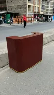Dawati la Mapokezi Rangi ya Burgundy (4ft x 3.5ft) - 1