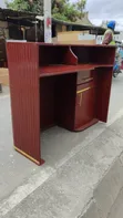 Dawati la Mapokezi Rangi ya Burgundy (4ft x 3.5ft) - 2