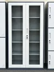 Boss Office Products Kabati la Faili la Kioo - Grey - 1